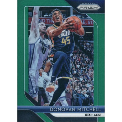 2018-19 Panini Prizm Prizms Green #143 Donovan Mitchell