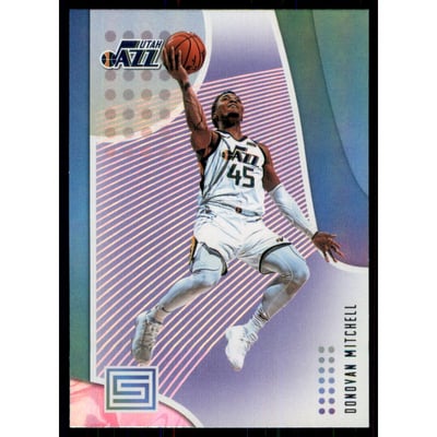2018-19 Panini Status Purple #62 Donovan Mitchell