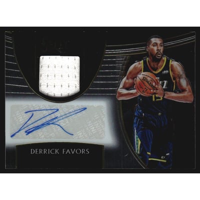 2018-19 Select Autographed Memorabilia #12 Derrick Favors/199