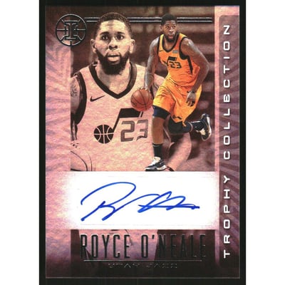 2019-20 Panini Illusions Trophy Collection Signatures #7 Royce O'Neale