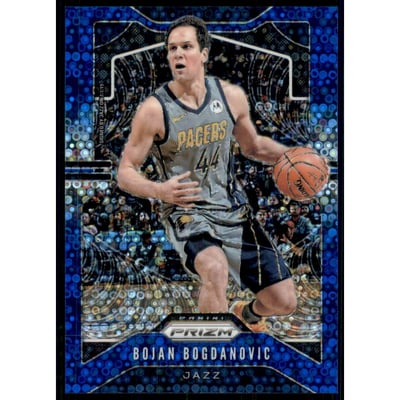 2019-20 Panini Prizm Prizms Fast Break Blue #218 Bojan Bogdanovic