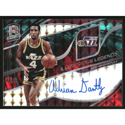 2019-20 Panini Spectra Illustrious Legends Signatures Interstellar #9 Adrian Dantley