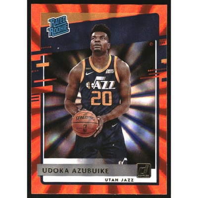 2020-21 Donruss Holo Orange Laser #214 Udoka Azubuike RR