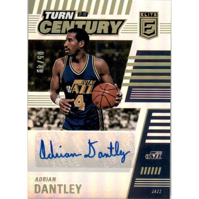 2020-21 Elite Turn of the Century Signatures #8 Adrian Dantley/49