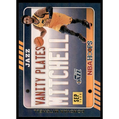 2020-21 Hoops Vanity Plates Holo #13 Donovan Mitchell