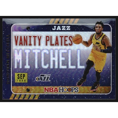 2020-21 Hoops Vanity Plates Winter Holo #13 Donovan Mitchell