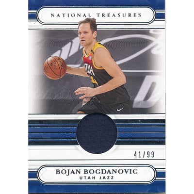 2020-21 Panini National Treasures Jersey Treasures #83 Bojan Bogdanovic/99