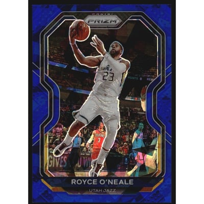 2020-21 Panini Prizm Prizms Blue Ice #88 Royce O'Neale