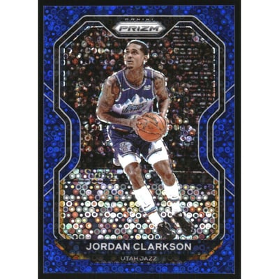 2020-21 Panini Prizm Prizms Fast Break Blue #135 Jordan Clarkson