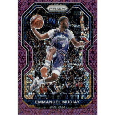 2020-21 Panini Prizm Prizms Fast Break Purple #176 Emmanuel Mudiay