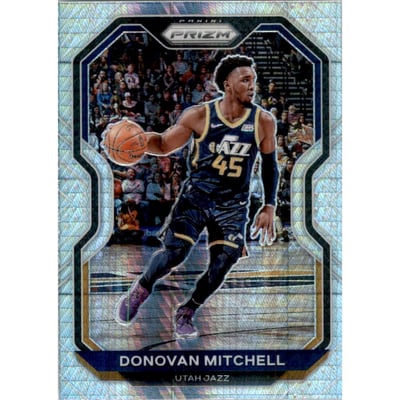 2020-21 Panini Prizm Prizms Hyper #67 Donovan Mitchell