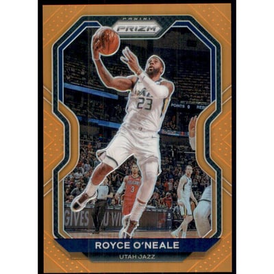 2020-21 Panini Prizm Prizms Orange #88 Royce O'Neale