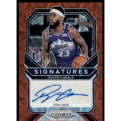 2020-21 Panini Prizm Signatures Prizms Choice #35 Royce O'Neale
