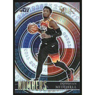 2020-21 Select Numbers Prizms Silver #9 Donovan Mitchell
