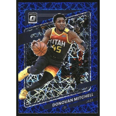 2021-22 Donruss Optic Blue Velocity #45 Donovan Mitchell