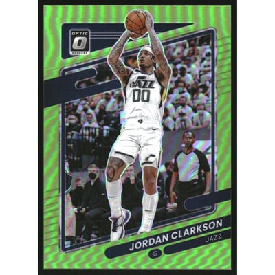 2021-22 Donruss Optic Lime Green #86 Jordan Clarkson