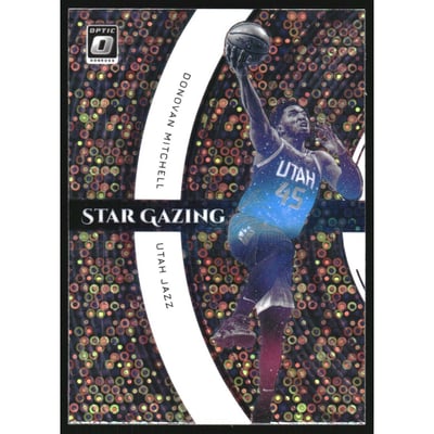 2021-22 Donruss Optic Star Gazing Holo Fast Break #11 Donovan Mitchell