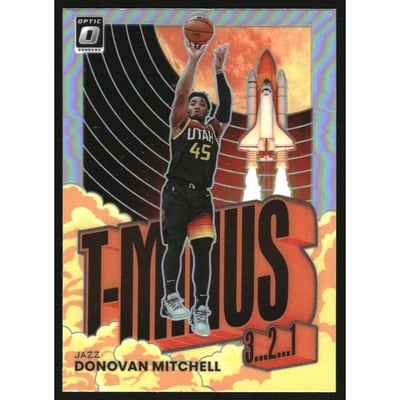2021-22 Donruss Optic T-Minus 3...2...1... Holo #5 Donovan Mitchell