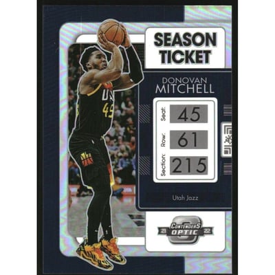 2021-22 Panini Contenders Optic Silver #83 Donovan Mitchell