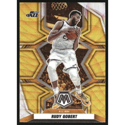 2021-22 Panini Mosaic Mosaic Gold Wave #293 Rudy Gobert ALL