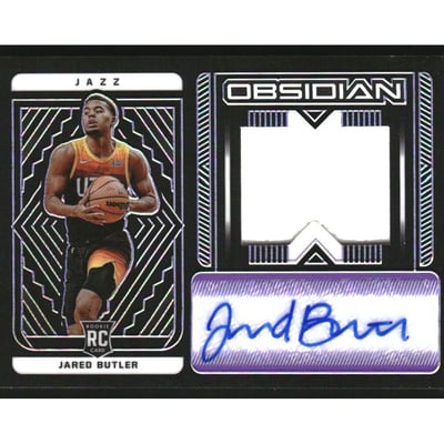 2021-22 Panini Obsidian Electric Etch Purple #206 Jared Butler AU JSY/49