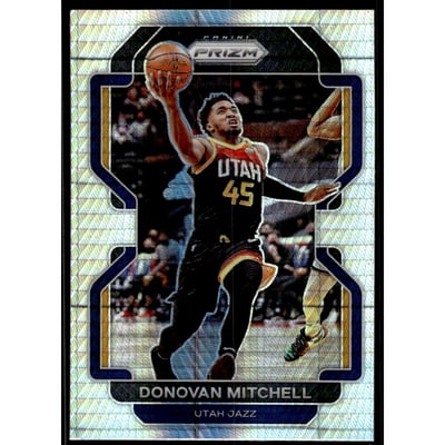 2021-22 Panini Prizm Prizms Hyper #72 Donovan Mitchell