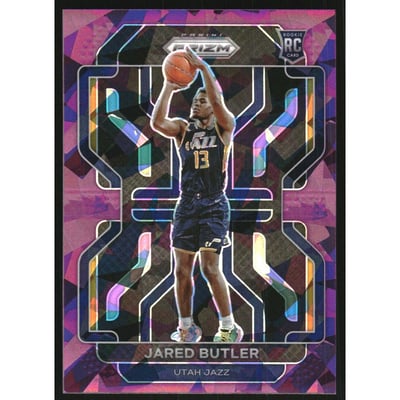 2021-22 Panini Prizm Prizms Purple Ice #290 Jared Butler