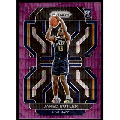 2021-22 Panini Prizm Prizms Purple Wave #290 Jared Butler