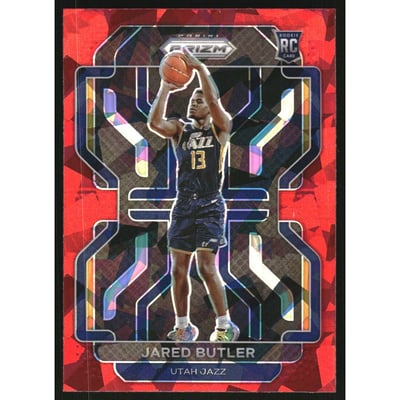 2021-22 Panini Prizm Prizms Red Ice #290 Jared Butler