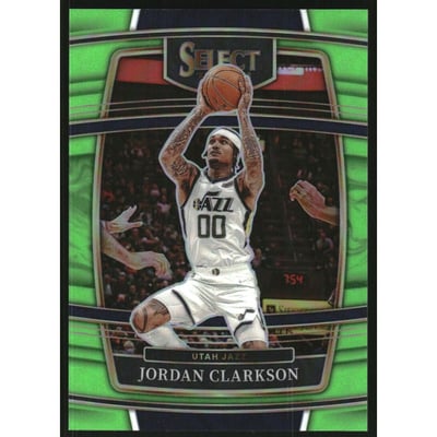 2021-22 Select Prizms Neon Green #38 Jordan Clarkson
