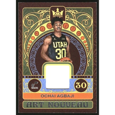 2022-23 Court Kings Art Nouveau Jerseys #1 Ochai Agbaji