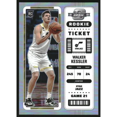 2022-23 Panini Contenders Optic Rookies Silver #1 Walker Kessler