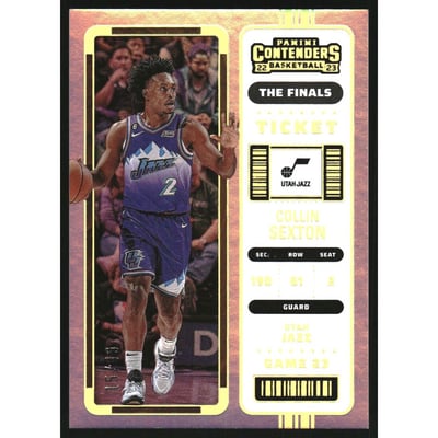 2022-23 Panini Contenders The Finals Ticket #33 Collin Sexton