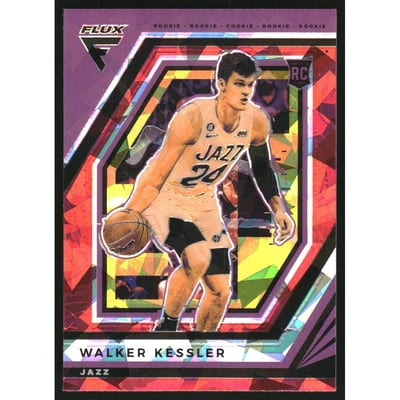2022-23 Panini Flux Red Cracked Ice #250 Walker Kessler