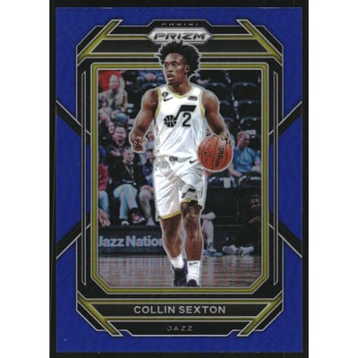 2022-23 Panini Prizm Prizms Blue #87 Collin Sexton
