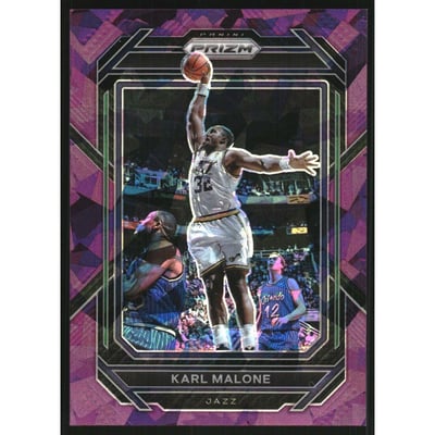 2022-23 Panini Prizm Prizms Purple Ice #284 Karl Malone