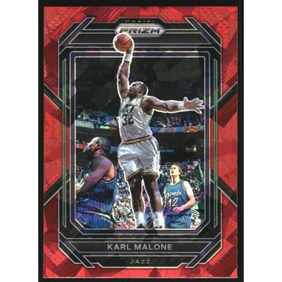 2022-23 Panini Prizm Prizms Red Ice #284 Karl Malone