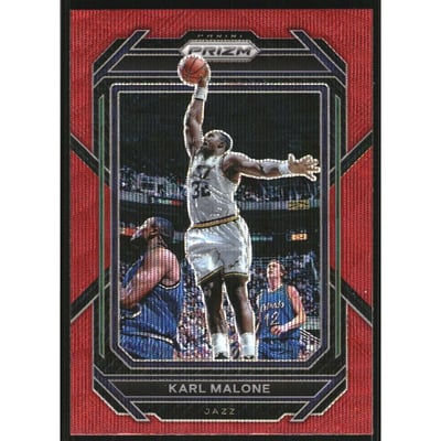 2022-23 Panini Prizm Prizms Ruby Wave #284 Karl Malone