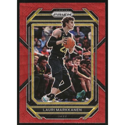 2022-23 Panini Prizm Prizms Ruby Wave #74 Lauri Markkanen