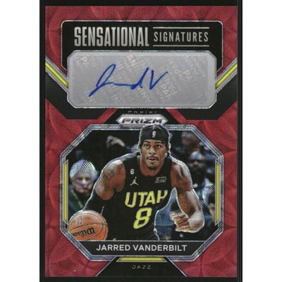 2022-23 Panini Prizm Sensational Signatures Prizms Choice #43 Jarred Vanderbilt