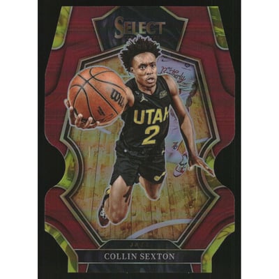 2022-23 Select Prizms Maroon Die Cut #123 Collin Sexton