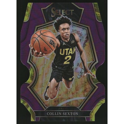 2022-23 Select Prizms Purple Die Cut #123 Collin Sexton
