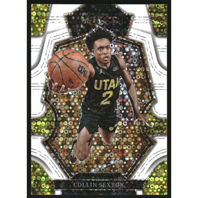 2022-23 Select Prizms White Disco #123 Collin Sexton