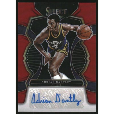 2022-23 Select Signatures Red Prizms #19 Adrian Dantley