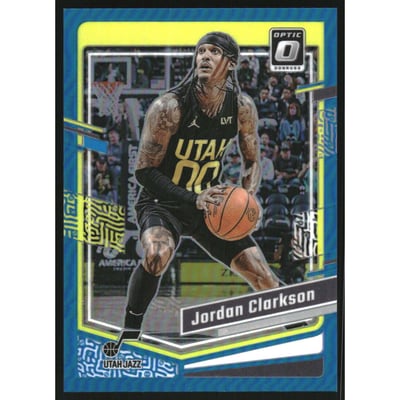 2023-24 Donruss Optic Aqua #30 Jordan Clarkson