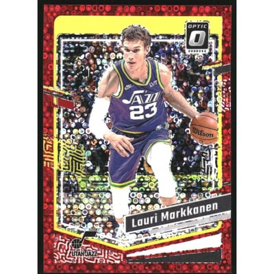 2023-24 Donruss Optic Fast Break Red #128 Lauri Markkanen
