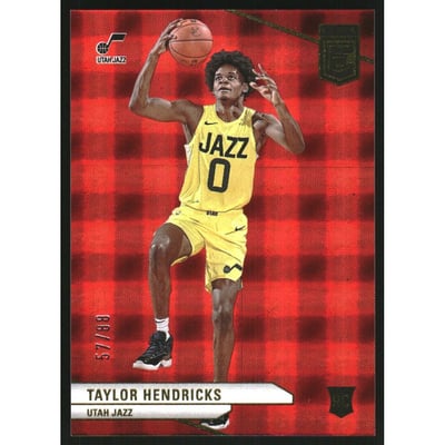 2023-24 Elite International Hyper Red #216 Taylor Hendricks