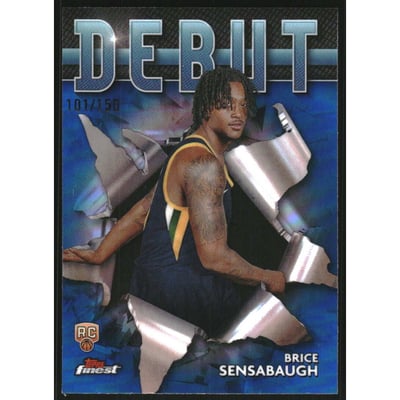 2023-24 Finest Debut Blue Refractors #D29 Brice Sensabaugh