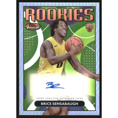 2023-24 Finest Rookie Autographs Refractors #RFABSE Brice Sensabaugh