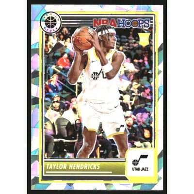 2023-24 Hoops Premium Stock Ice Prizm #222 Taylor Hendricks